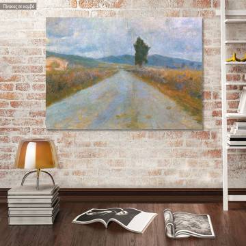 Canvas print The Tuscan road, Modigliani