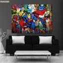 Canvas print Super hero graffiti