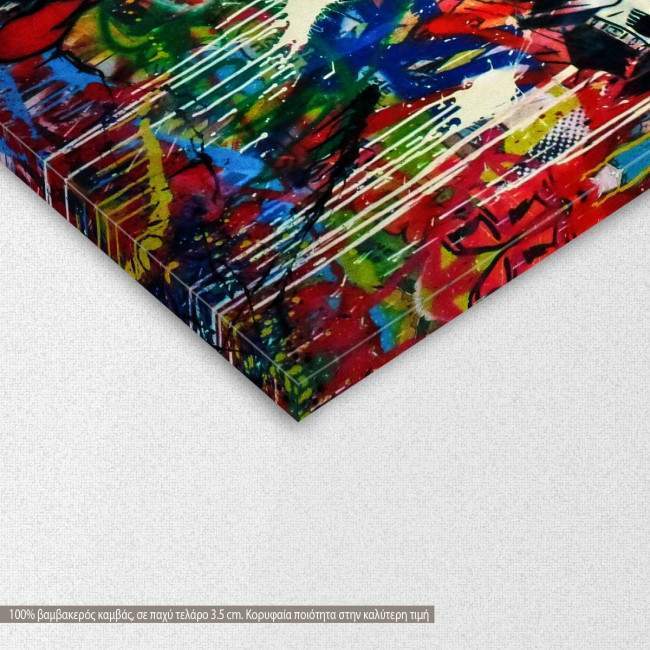 Canvas print Super hero graffiti, detail