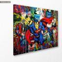 Canvas print Super hero graffiti, side