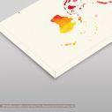 Canvas print Watercolor World Map,  3 panels, λεπτομέρεια