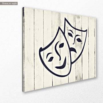 Πίνακας σε καμβά Masks impasto oil paint 2