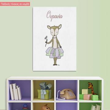 Canvas print Princess Ballerinas Bunny