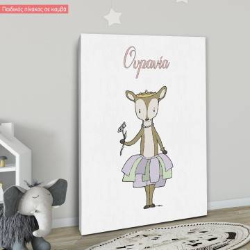 Canvas print Princess Ballerinas Bunny 2