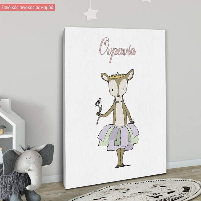 Canvas print Princess Ballerinas Bunny