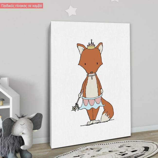 Canvas print Princess Ballerina Fox