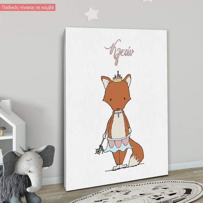 Canvas print Princess Ballerina Fox