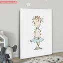 Canvas print Princess Ballerina Giraffe