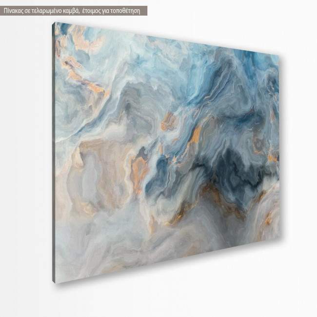Πίνακας σε καμβά Blue marble texture II, κοντινό