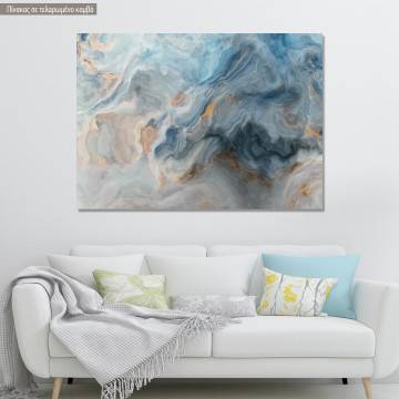 Πίνακας σε καμβά Blue marble texture II
