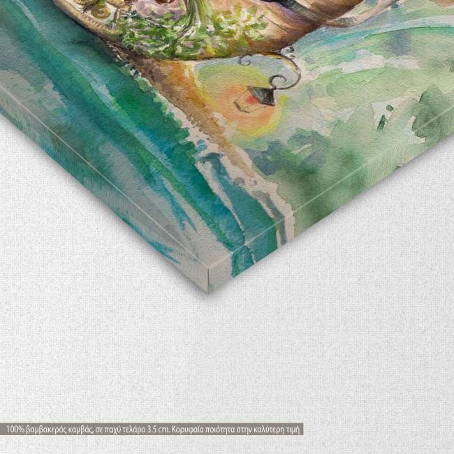 Canvas print Mr Snail, detail