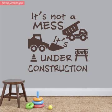 Kids wall stickers  Under construction
