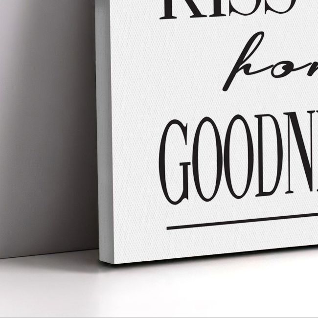 Canvas print Always kiss me for goodnight Framed canvas View 5