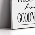 Canvas print Always kiss me for goodnight Framed canvas View 5