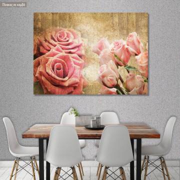 Canvas print Roses vintage