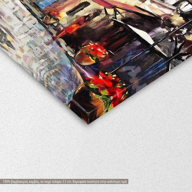 Canvas print Hungary, street view of Budapest,  3 panels, detail