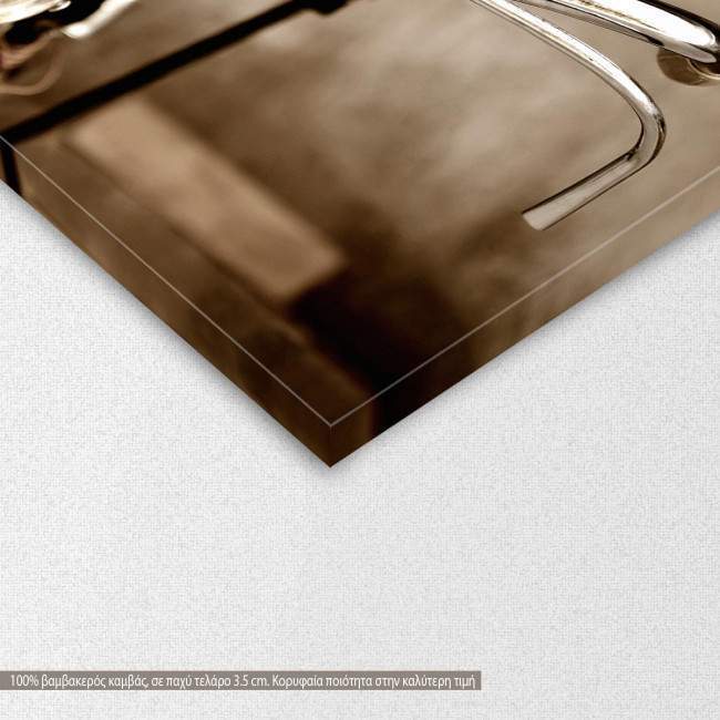 Canvas print Old bicycle,  3 panels, detail