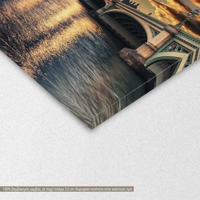 Canvas print Beautiful view of Westminster, two panels, detail