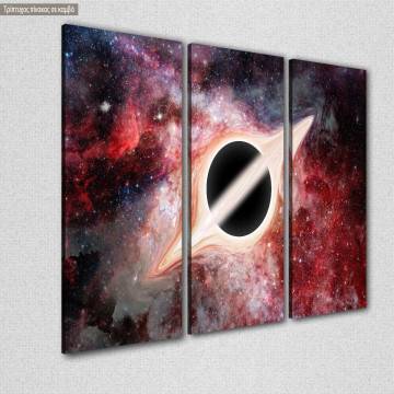 Canvas print Black hole,  3 panels 2