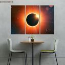 Πίνακας σε καμβά Solar eclipse, τρίπτυχος