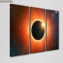 Canvas print Solar eclipse,  3 panels, side
