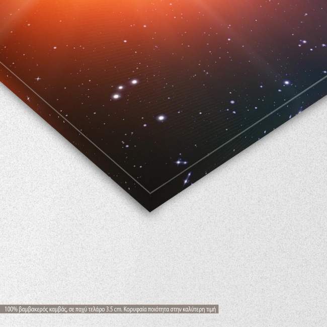 Canvas print Solar eclipse,  3 panels, detail