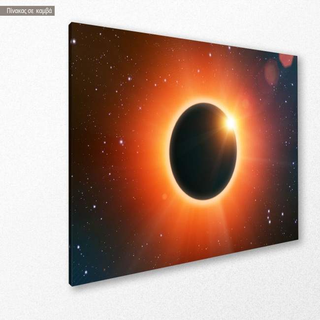 Canvas print Solar eclipse, side