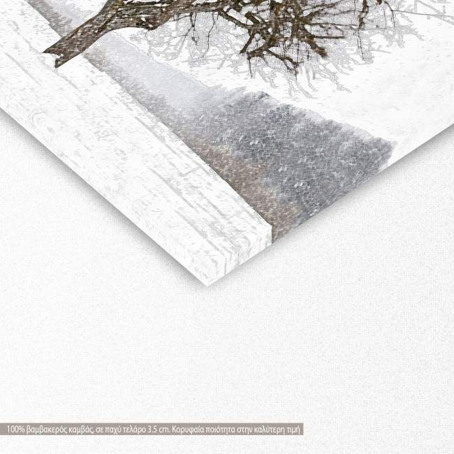 Πίνακας σε καμβά Four seasons, τετράπτυχος, λεπτομέρεια