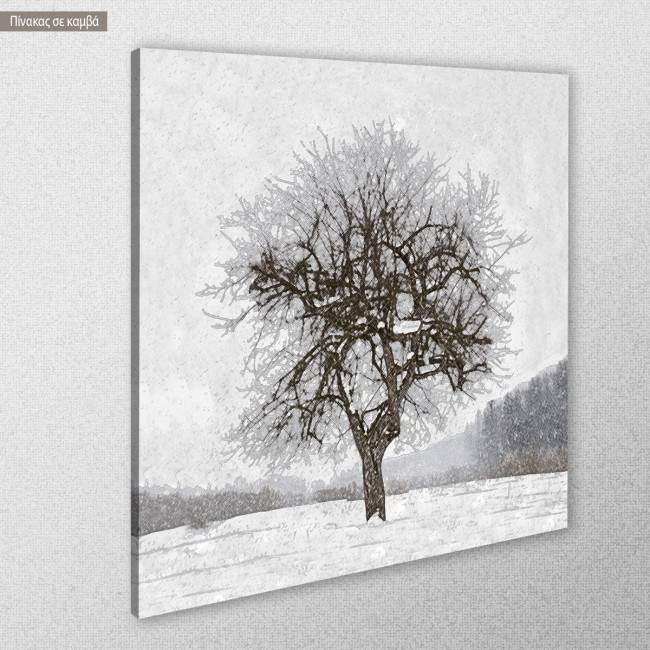 Canvas print Four seasons, four panels, side