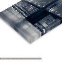 Canvas print City and bridge, 3 panels panoramic