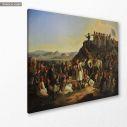 Canvas print The army camp of Karaiskaki, Vryzakis, side