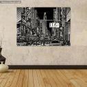 Canvas print New York vector grayscale