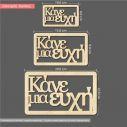 Wooden sign Kane mia efxi
