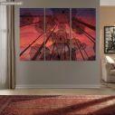 Canvas print Umbrella's of Thessaloniki 3 panels