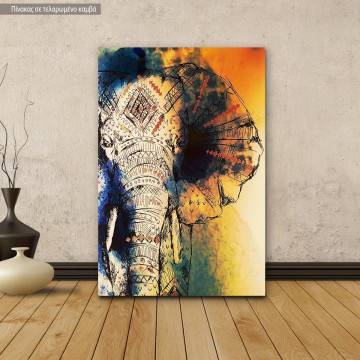 Πίνακας σε καμβά Elephant art