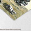 Canvas print Olive tree, 3 panels panoramic, detail