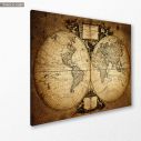 Canvas print Map of the world 1752, side