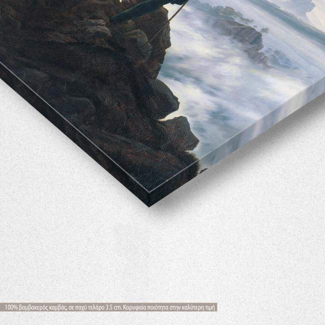 Πίνακας ζωγραφικής The wanderer above the sea of fog, Caspar D. F.,γωνία old