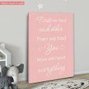 Kids canvas print Now we have everything girly