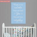 Kids canvas print Now we have everything boy