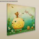 Kids canvas print Cute friends ride