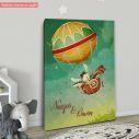 Kids canvas print Happy travelers