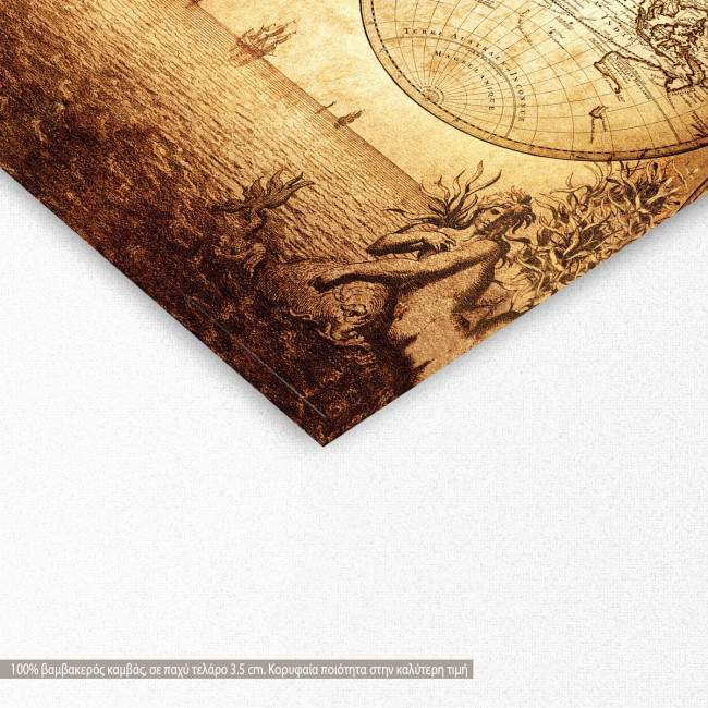 Canvas print World map 1733