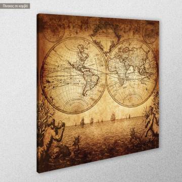 Canvas print World map 1733 2