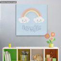 Kids canvas printr Smiley rainbow