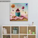Kids canvas print Sweet paradise, square