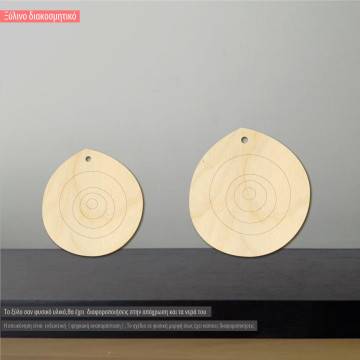 Wooden Eye decorative figure