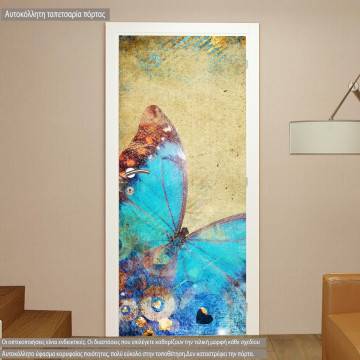 Αυτοκόλλητο πόρτας Butterfly II artistic