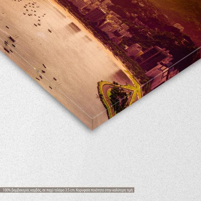 Πίνακας σε καμβά Rio Botafogo beach, λεπτομέρεια