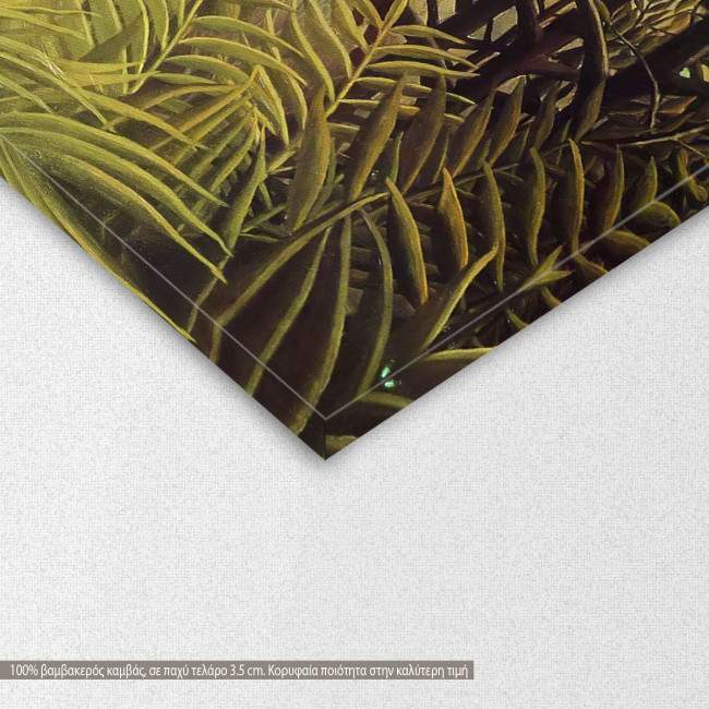 Canvas print  Apes in the orange grove, Rousseau H, detail